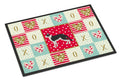 Bicolour Aegean Cat Love Doormat Indoor Outdoor 24H X 36W Front Door Mat Rugs for Entryway, Non Slip Washable Low Pile,