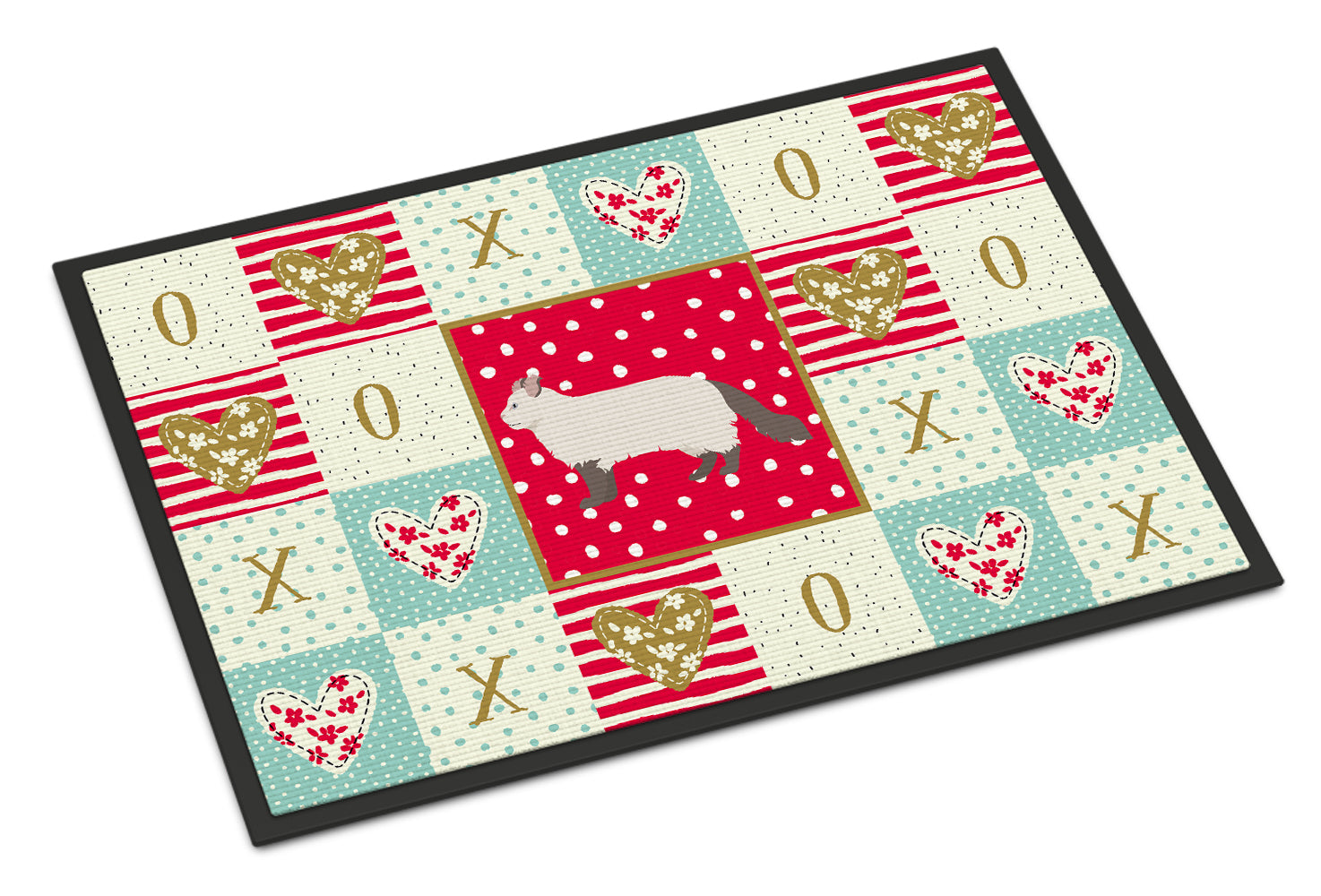 American Curl #2 Cat Love Doormat Indoor Outdoor 18H X 27W Front Door Mat Rugs for Entryway, Non Slip Washable