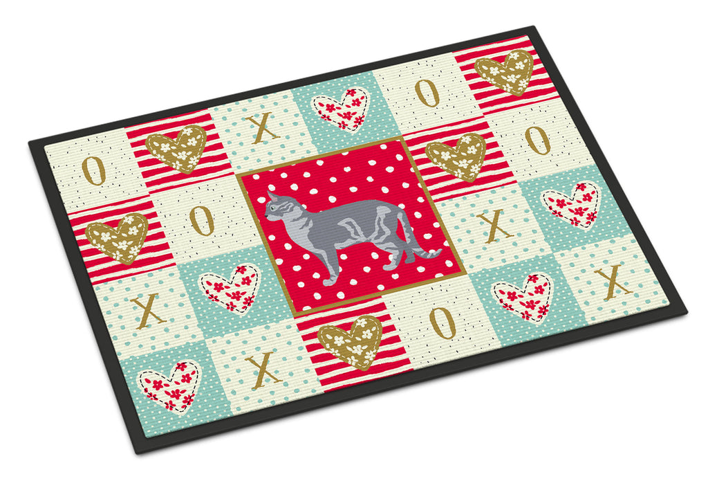 Australian Mist #2 Cat Love Doormat Indoor Outdoor 18H X 27W Front Door Mat Rugs for Entryway, Non Slip Washable
