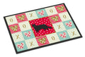 Black Chantilly Tiffany Cat Love Doormat Indoor Outdoor 18H X 27W Front Door Mat Rugs for Entryway, Non Slip Washable