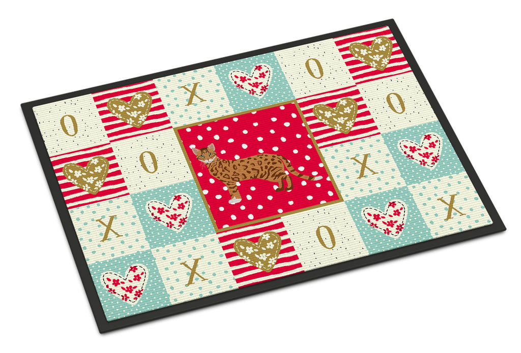 Cheetoh #1 Cat Love Doormat Indoor Outdoor 18H X 27W Front Door Mat Rugs for Entryway, Non Slip Washable
