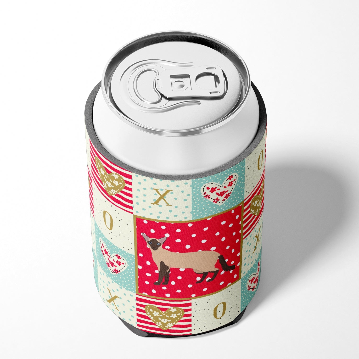 Colorpoint Longhair Cat Love Can or Bottle Hugger Cooler Sleeve for Standard 12 oz Cans, Insulated Foam Beer & Soda Can Hugger Reusable