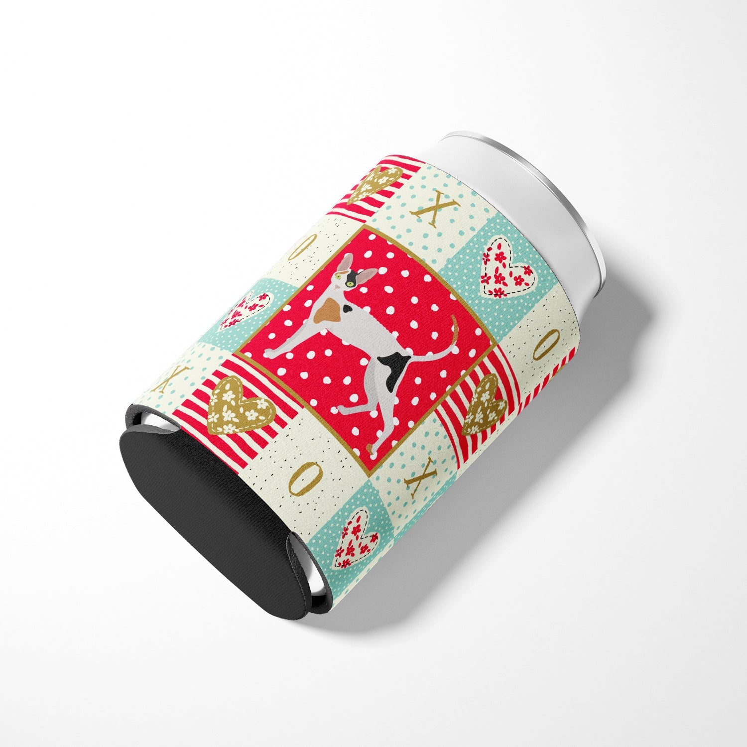 Cornish Rex Cat Love Can or Bottle Hugger Cooler Sleeve for Standard 12 oz Cans, Insulated Foam Beer & Soda Can Hugger Reusable