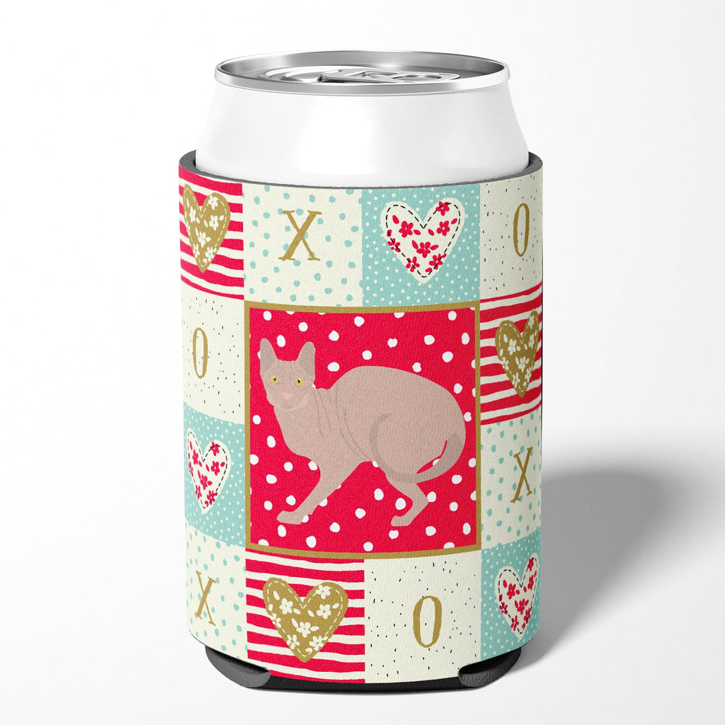 Don Sphynx #3 Cat Love Can or Bottle Hugger Cooler Sleeve for Standard 12 oz Cans, Insulated Foam Beer & Soda Can Hugger Reusable