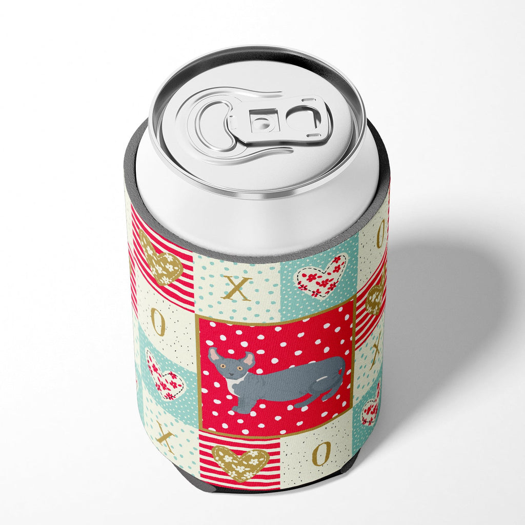Dwelf #2 Cat Love Can or Bottle Hugger Cooler Sleeve for Standard 12 oz Cans, Insulated Foam Beer & Soda Can Hugger Reusable