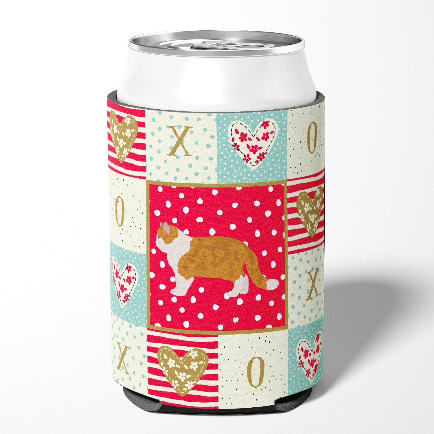 Exotic Shorthair #1 Cat Love Can or Bottle Hugger Cooler Sleeve for Standard 12 oz Cans, Insulated Foam Beer & Soda Can Hugger Reusable