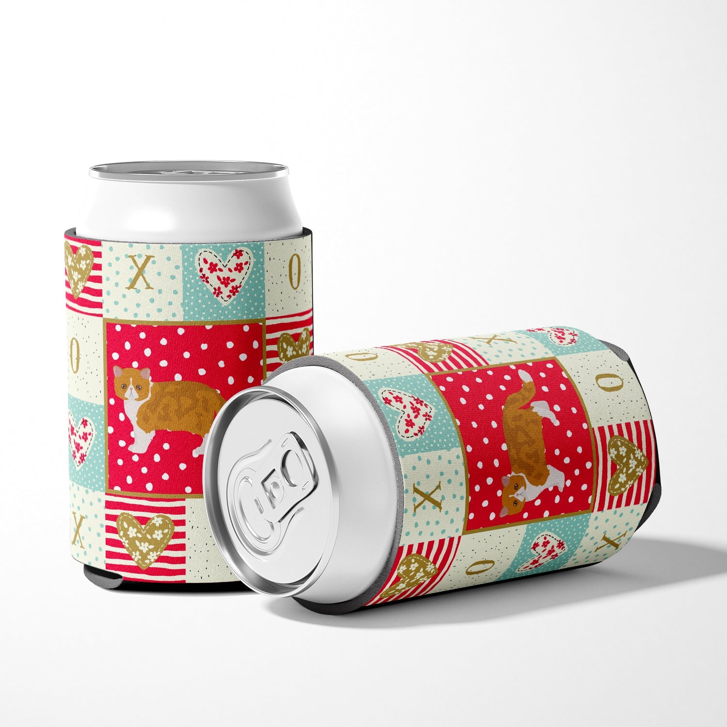Exotic Shorthair #3 Cat Love Can or Bottle Hugger Cooler Sleeve for Standard 12 oz Cans, Insulated Foam Beer & Soda Can Hugger Reusable