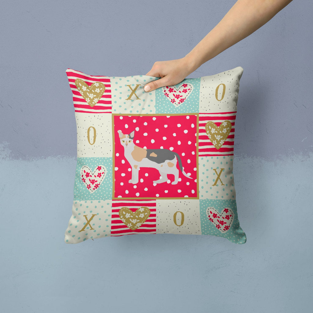 Malayan #1 Cat Love Decorative Throw Pillow 14x14 Indoor Outdoor Accent Cushion, Fabric Cover with Insert for Sofa, Bed, Porch & Living Room