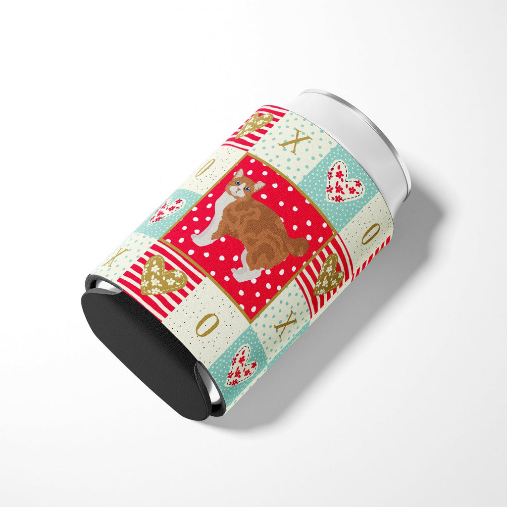 Manx #2 Cat Love Can or Bottle Hugger Cooler Sleeve for Standard 12 oz Cans, Insulated Foam Beer & Soda Can Hugger Reusable