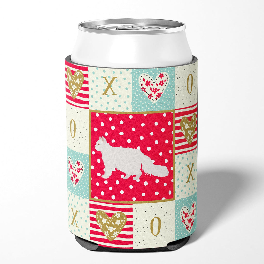 Oregon Rex #2 Cat Love Can or Bottle Hugger Cooler Sleeve for Standard 12 oz Cans, Insulated Foam Beer & Soda Can Hugger Reusable