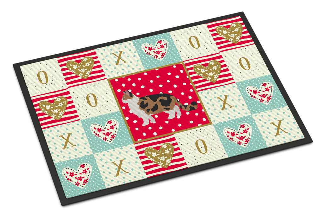 Ragamuffin #2 Cat Love Doormat Indoor Outdoor 18H X 27W Front Door Mat Rugs for Entryway, Non Slip Washable