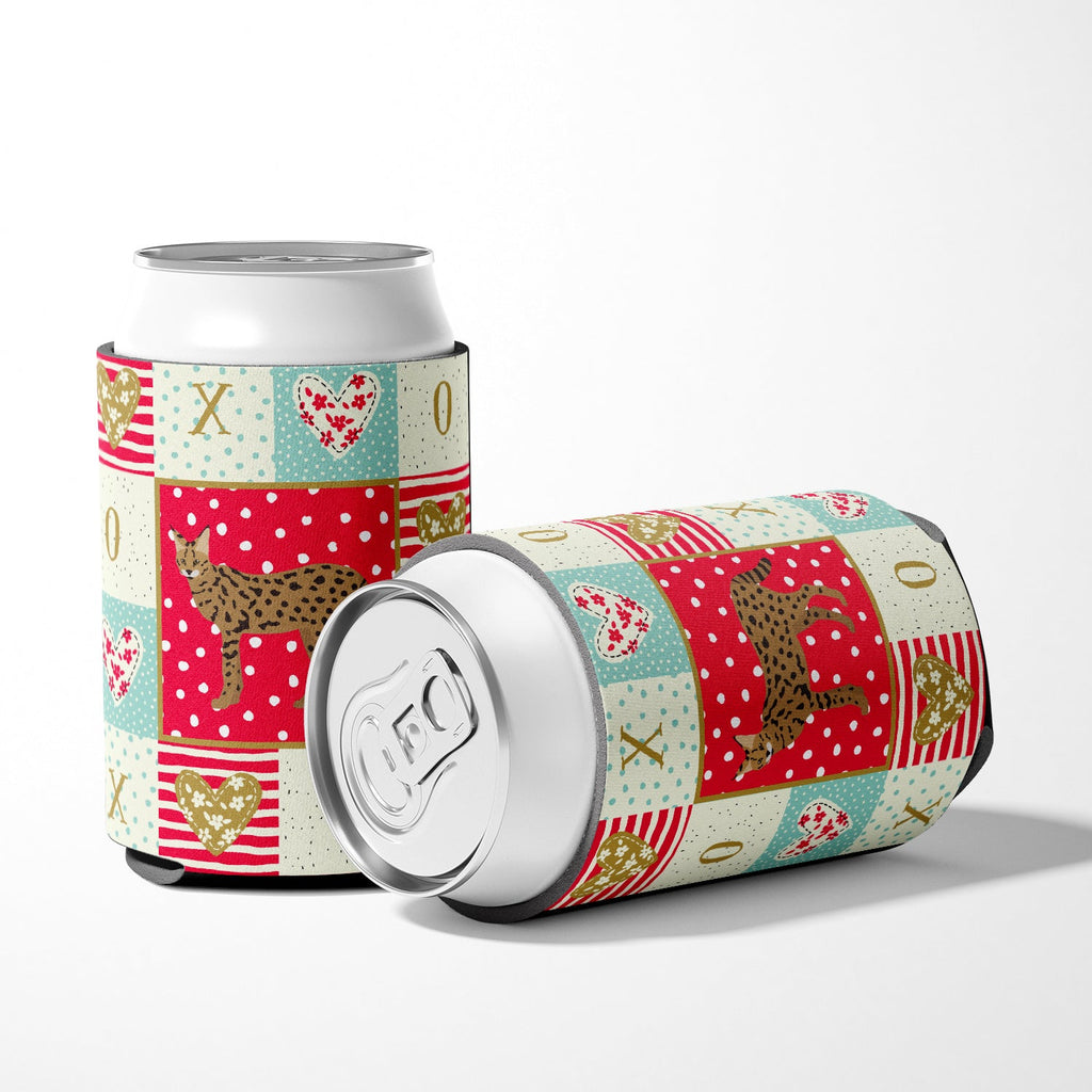 Savannah #3 Cat Love Can or Bottle Hugger Cooler Sleeve for Standard 12 oz Cans, Insulated Foam Beer & Soda Can Hugger Reusable