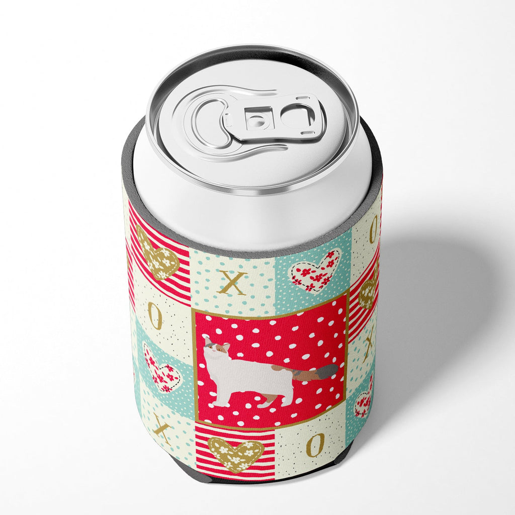 Turkish Van #2 Cat Love Can or Bottle Hugger Cooler Sleeve for Standard 12 oz Cans, Insulated Foam Beer & Soda Can Hugger Reusable