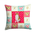 Aegean Cat Love Decorative Throw Pillow 14x14 Indoor Outdoor Accent Cushion, Fabric Cover with Insert for Sofa, Bed, Porch & Living Room