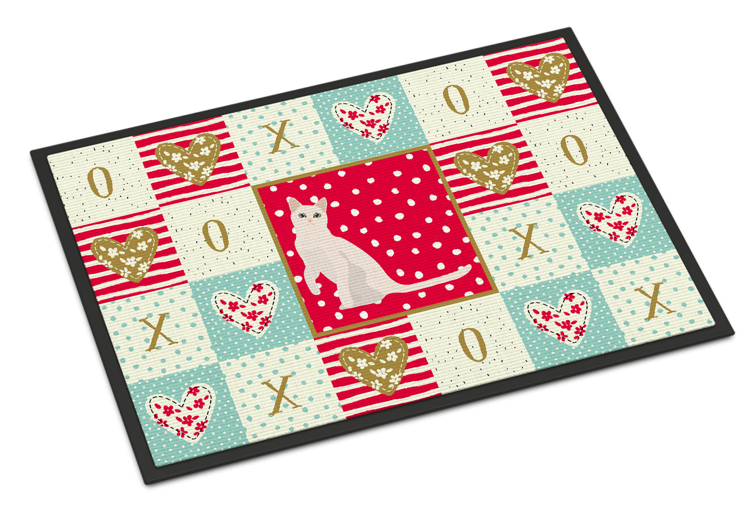 Burmilla #1 Cat Love Doormat Indoor Outdoor 18H X 27W Front Door Mat Rugs for Entryway, Non Slip Washable