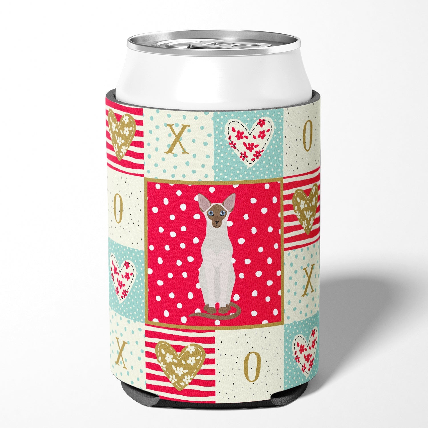 Colorpoint Shorthair Cat Love Can or Bottle Hugger Cooler Sleeve for Standard 12 oz Cans, Insulated Foam Beer & Soda Can Hugger Reusable