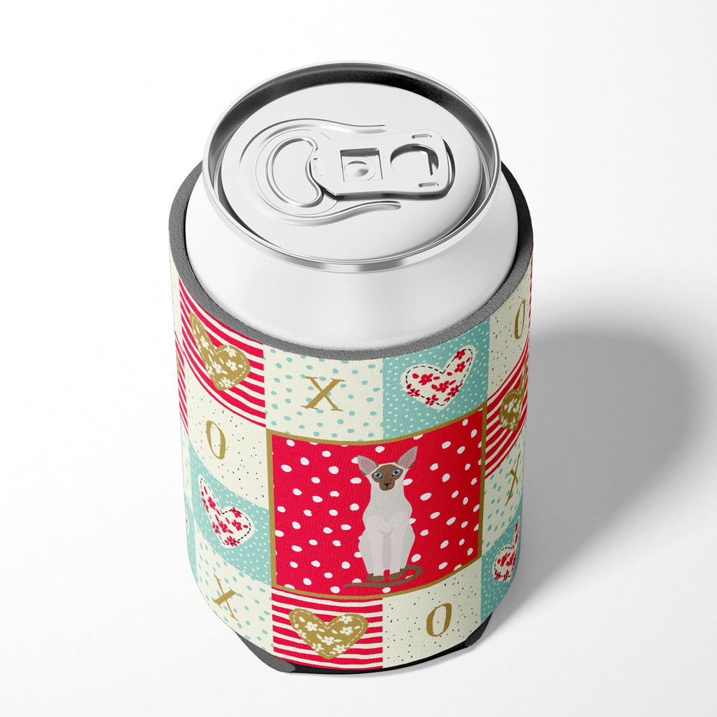 Colorpoint Shorthair Cat Love Can or Bottle Hugger Cooler Sleeve for Standard 12 oz Cans, Insulated Foam Beer & Soda Can Hugger Reusable