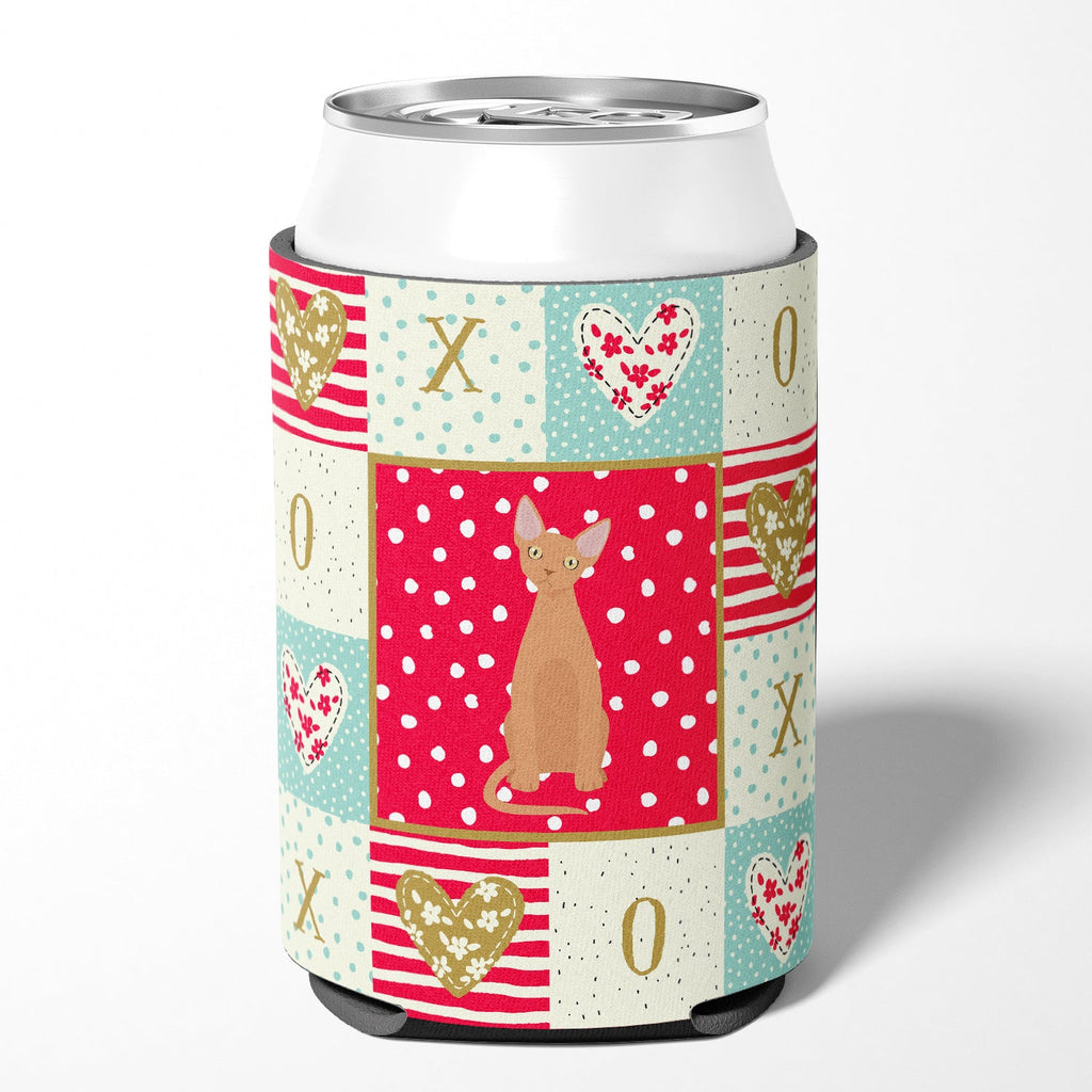 Devon Rex #1 Cat Love Can or Bottle Hugger Cooler Sleeve for Standard 12 oz Cans, Insulated Foam Beer & Soda Can Hugger Reusable