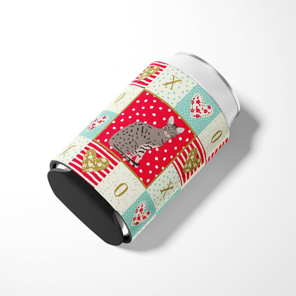 Ocicat Cat Love Can or Bottle Hugger Cooler Sleeve for Standard 12 oz Cans, Insulated Foam Beer & Soda Can Hugger Reusable