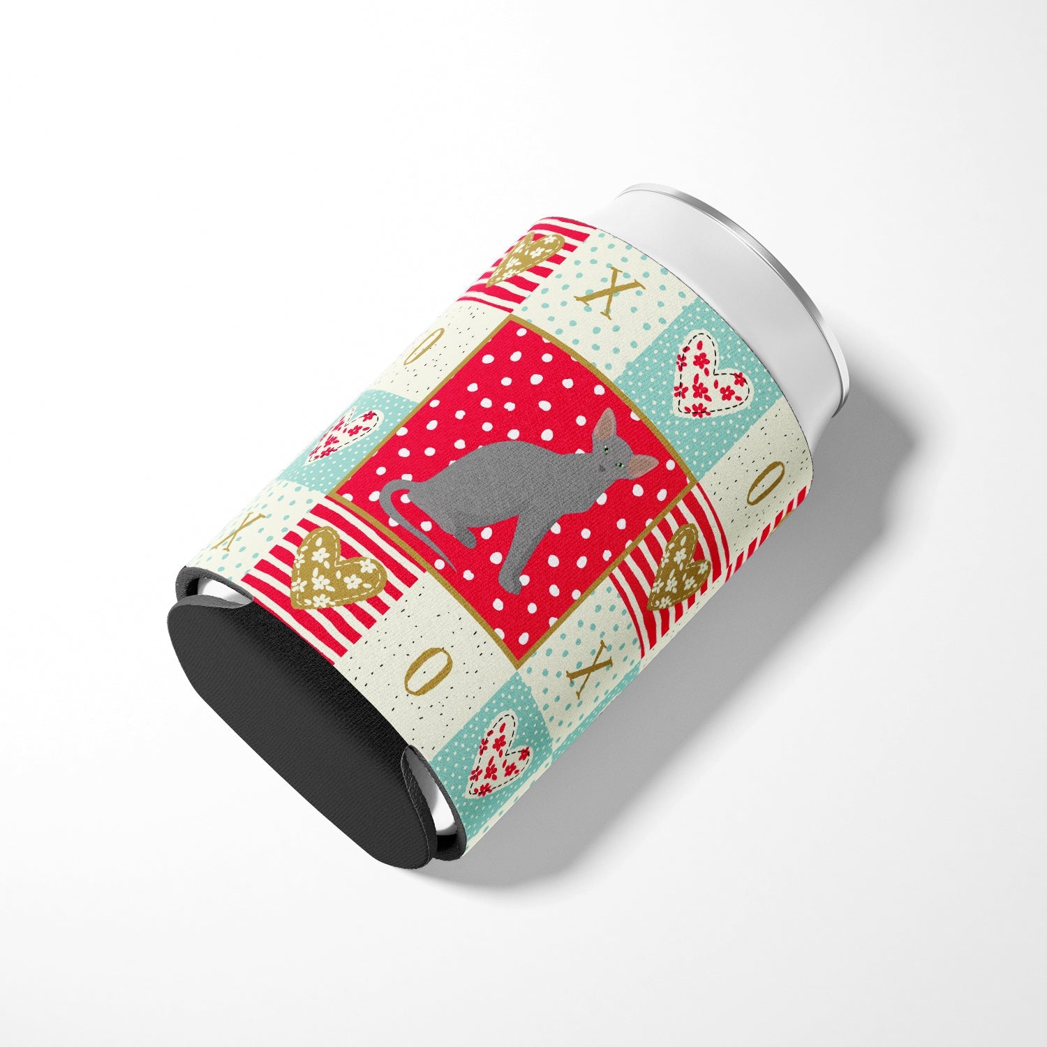 Oriental Shorthair Cat Love Can or Bottle Hugger Cooler Sleeve for Standard 12 oz Cans, Insulated Foam Beer & Soda Can Hugger Reusable