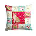 Singapura Cat Love Decorative Throw Pillow 14x14 Indoor Outdoor Accent Cushion, Fabric Cover with Insert for Sofa, Bed, Porch & Living Room