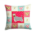 Australian Silky Terrier #2 Love Decorative Throw Pillow 14x14 Indoor Outdoor Accent Cushion, Fabric Cover with Insert for Sofa, Bed, Porch & Living Room
