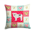 English Bulldog #2 Love Decorative Throw Pillow 14x14 Indoor Outdoor Accent Cushion, Fabric Cover with Insert for Sofa, Bed, Porch & Living Room