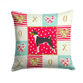Basenji Love Decorative Throw Pillow 14x14 Indoor Outdoor Accent Cushion, Fabric Cover with Insert for Sofa, Bed, Porch & Living Room