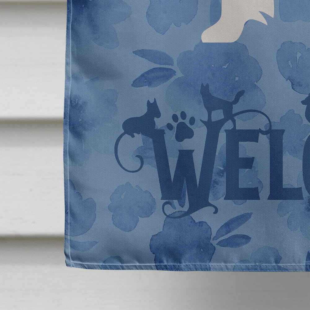 Australian Shepherd Dog Welcome House Flag 28x40 Porch Sleeve Pole Decorative Outside Yard Banner Artwork Wall Hanging, Polyester