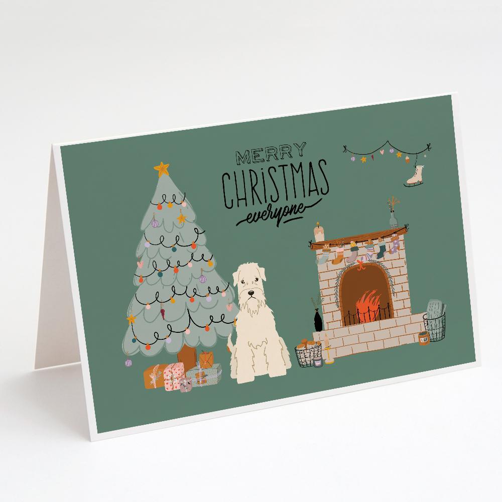 Soft Coated Wheaten Terrier Christmas Everyone Greeting Cards Pack of 8 Blank Cards with Envelopes Whimsical A7 Size 5x7
