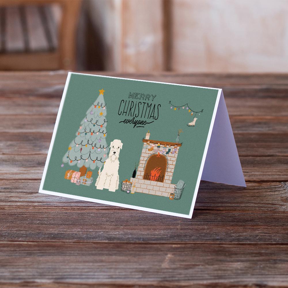 Soft Coated Wheaten Terrier Christmas Everyone Greeting Cards Pack of 8 Blank Cards with Envelopes Whimsical A7 Size 5x7