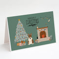 Brindle Bull Terrier Christmas Everyone Greeting Cards Pack of 8 Blank Cards with Envelopes Whimsical A7 Size 5x7