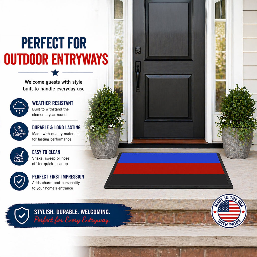 Polyamorous Pride Doormat Indoor Outdoor 24H X 36W Front Door Mat Rugs for Entryway, Non Slip Washable Low Pile,