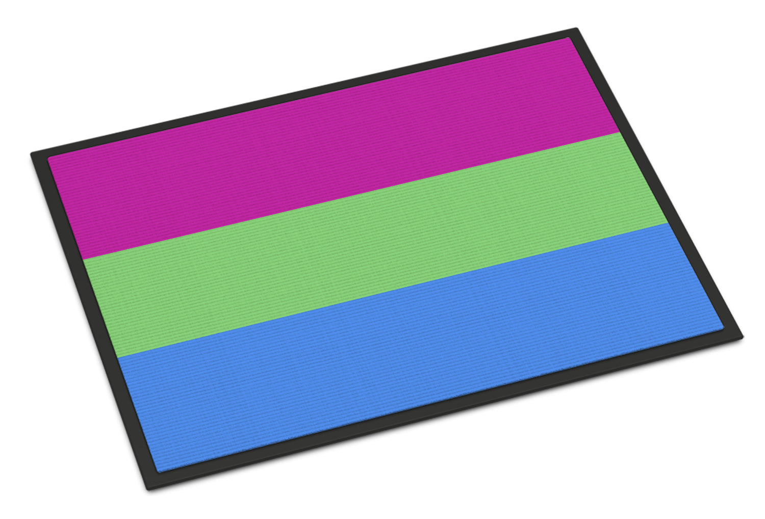 Polisexual Pride Doormat Indoor Outdoor 24H X 36W Front Door Mat Rugs for Entryway, Non Slip Washable Low Pile,