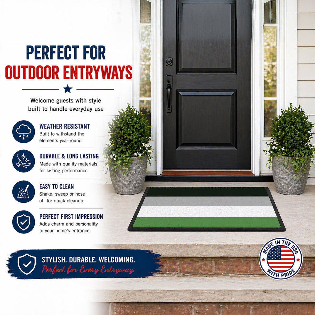 Androphilia Pride Doormat Indoor Outdoor 24H X 36W Front Door Mat Rugs for Entryway, Non Slip Washable Low Pile,