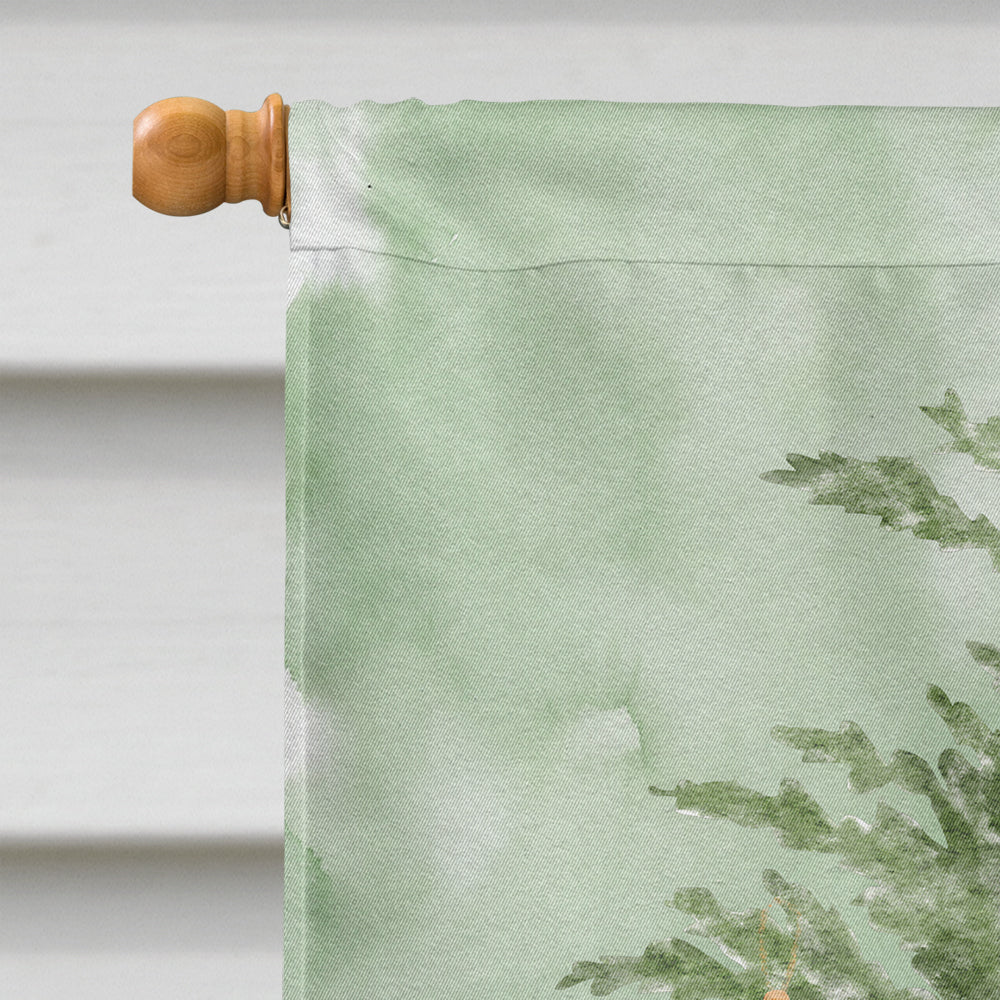 Australian Shepherd #2 Christmas Presents and Tree House Flag 28x40 Porch Sleeve Pole Decorative Outside Yard Banner Artwork Wall Hanging, Polyester