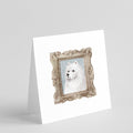 Samoyed Side View 2 Pretty as a Picture Square Greeting Cards and Envelopes Pack of 8 Blank Cards with Envelopes Blank Thank You Note Greeting Cards Stationery