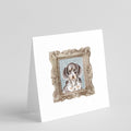 Dachsund Shorthaired Merle Puppy Pretty as a Picture Square Greeting Cards and Envelopes Pack of 8 Blank Cards with Envelopes Blank Thank You Note Greeting Cards Stationery