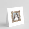 Cavalier King Charles Spaniel Tricolor Head Tilt Pretty as a Picture Square Greeting Cards and Envelopes Pack of 8 Blank Cards with Envelopes Blank Thank You Note Greeting Cards Stationery