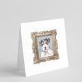 Jack Russell Terrier Black White Front View Pretty as a Picture Square Greeting Cards and Envelopes Pack of 8 Blank Cards with Envelopes Blank Thank You Note Greeting Cards Stationery