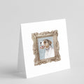 Jack Russell Terrier Tricolor Side View Pretty as a Picture Square Greeting Cards and Envelopes Pack of 8 Blank Cards with Envelopes Blank Thank You Note Greeting Cards Stationery