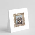Rottweiler Puppy Front View Pretty as a Picture Square Greeting Cards and Envelopes Pack of 8 Blank Cards with Envelopes Blank Thank You Note Greeting Cards Stationery