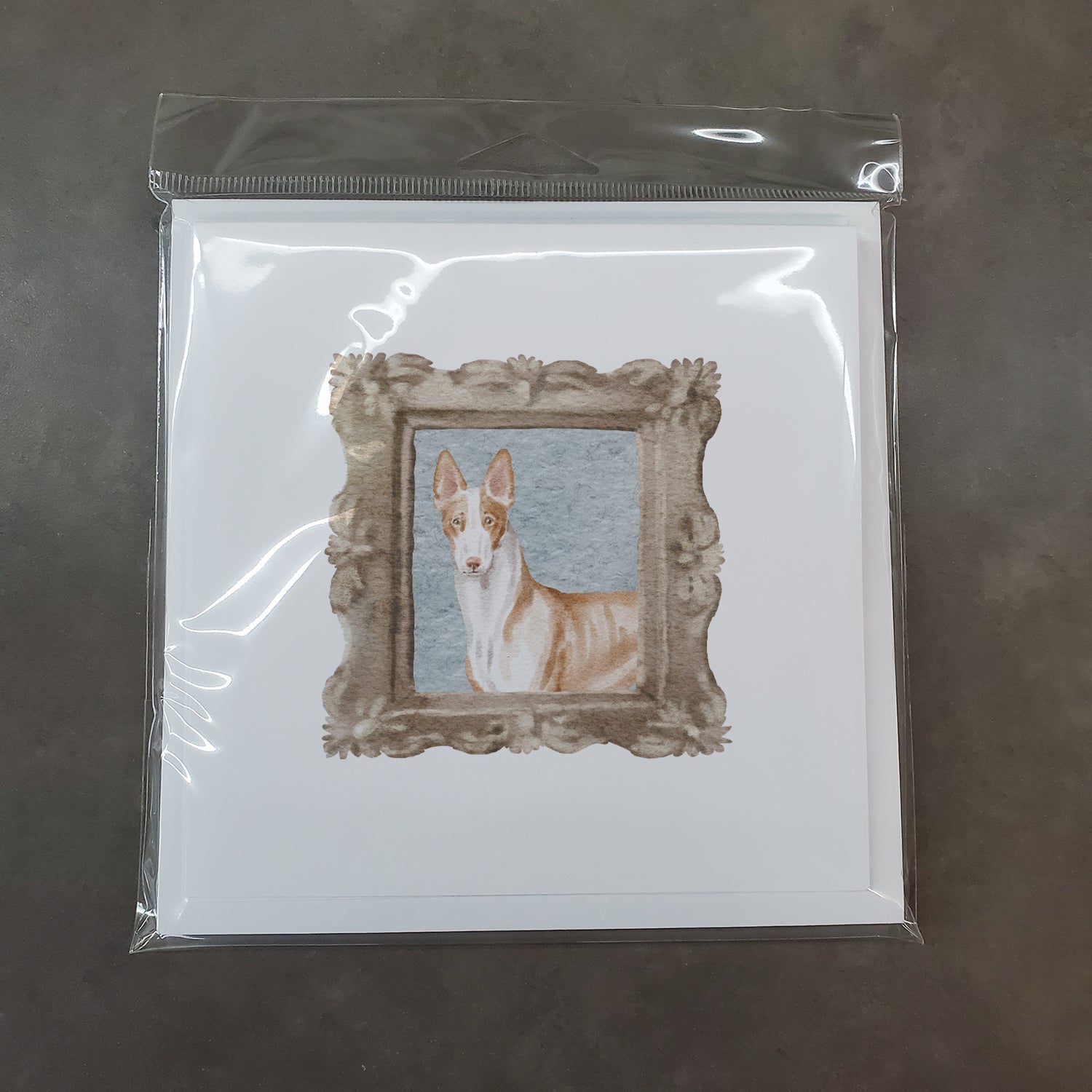 Ibizan Hound Front View 2 Pretty as a Picture Square Greeting Cards and Envelopes Pack of 8 Blank Cards with Envelopes Blank Thank You Note Greeting Cards Stationery