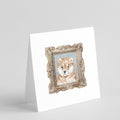 Shiba Inu Red Puppy Pretty as a Picture Square Greeting Cards and Envelopes Pack of 8 Blank Cards with Envelopes Blank Thank You Note Greeting Cards Stationery