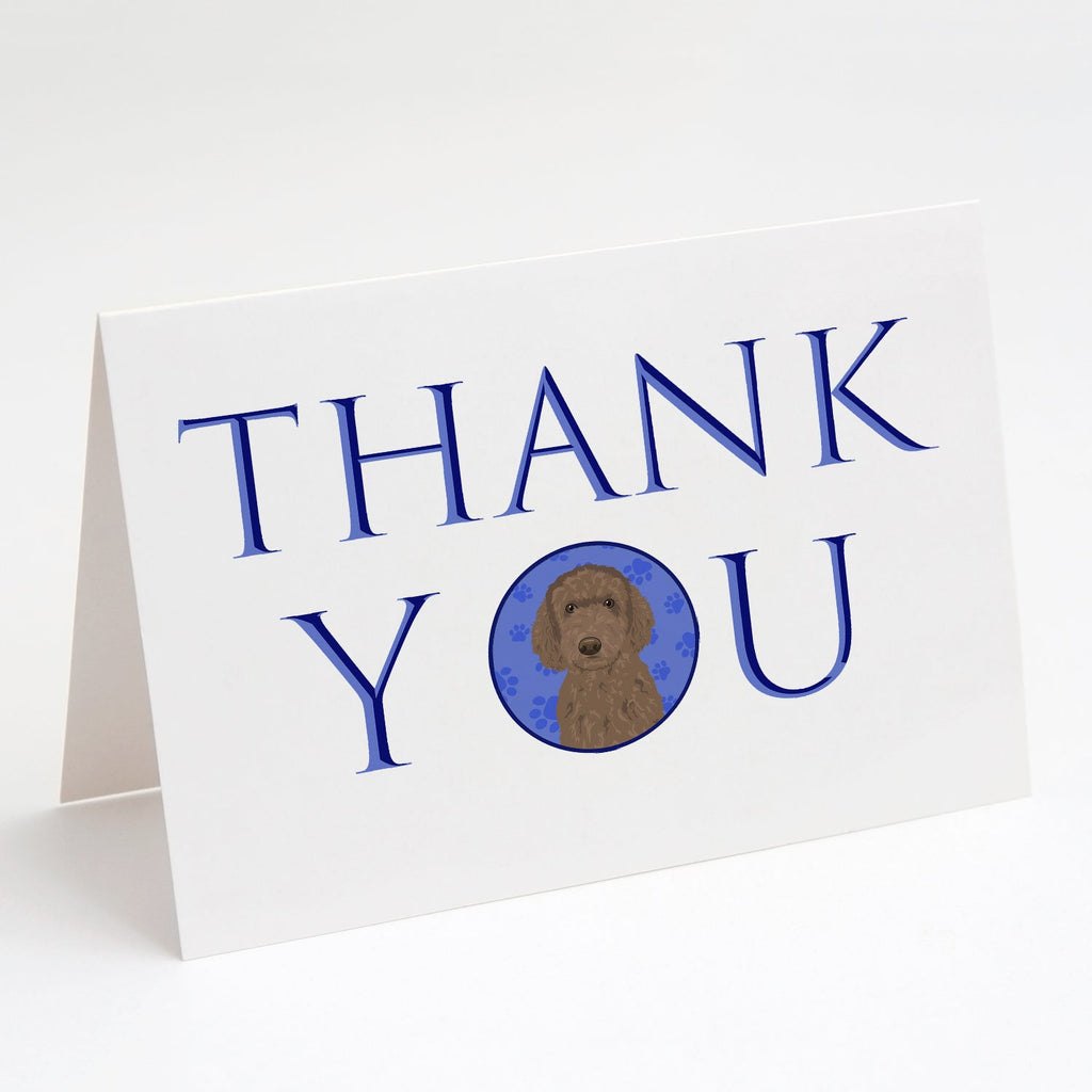 Doodle Chocolate #2 Thank You Greeting Cards Pack of 8 Blank Cards with Envelopes Whimsical A7 Size 5x7