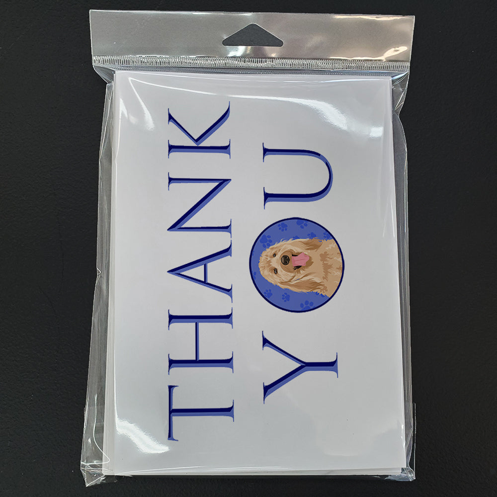 Doodle Fawn #3 Thank You Greeting Cards Pack of 8 Blank Cards with Envelopes Whimsical A7 Size 5x7