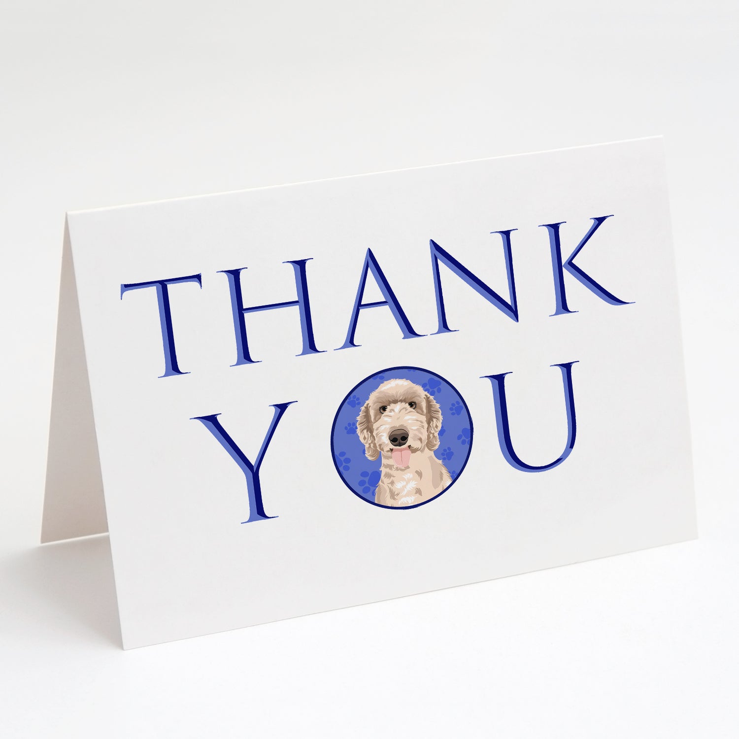 Doodle Fawn #5 Thank You Greeting Cards Pack of 8 Blank Cards with Envelopes Whimsical A7 Size 5x7