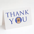 Golden Retriever Fawn #3 Thank You Greeting Cards Pack of 8 Blank Cards with Envelopes Whimsical A7 Size 5x7