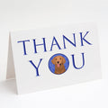 Golden Retriever Red #1 Thank You Greeting Cards Pack of 8 Blank Cards with Envelopes Whimsical A7 Size 5x7