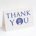 Pit Bull Blue #5 Thank You Greeting Cards Pack of 8 Blank Cards with Envelopes Whimsical A7 Size 5x7